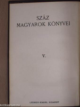 Száz magyarok könyvei V.