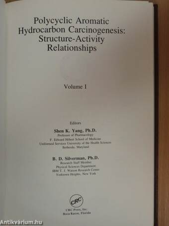 Polycyclic Aromatic Hydrocarbon Carcinogenesis: Structure-Activity Relationships I-II.