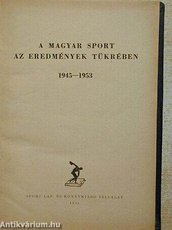 A magyar sport az eredmények tükrében 1945-1953
