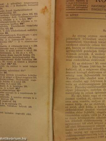 Természettudományi Közlöny 1927. január-december/Pótfüzetek a Természettudományi Közlönyhöz 1927. január-december