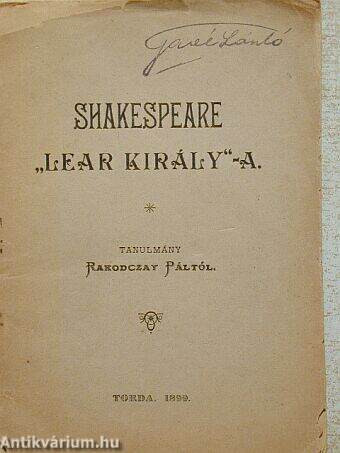 Shakespeare "Lear király"-a
