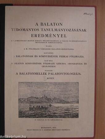 A Balaton tudományos tanulmányozásának eredményei I/1/Függelék II.
