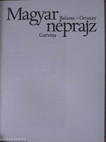 Magyar néprajz