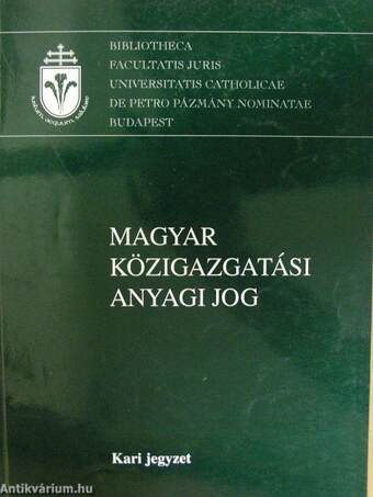 Magyar közigazgatási anyagi jog