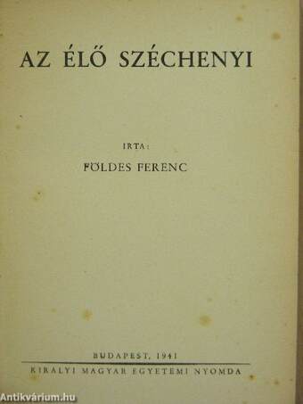 Az élő Széchenyi