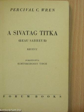 A sivatag titka