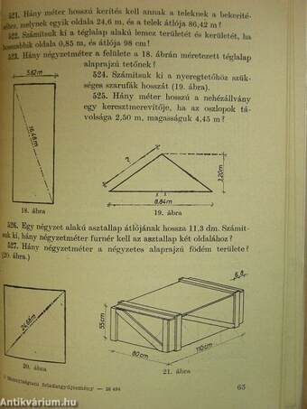 Mennyiségtani feladatgyűjtemény a faipari tanulók számára