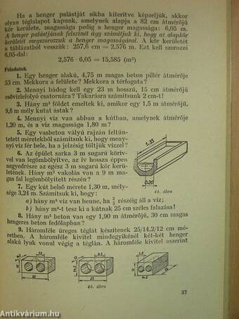 Mennyiségtani példatár az építőipari tanulók számára
