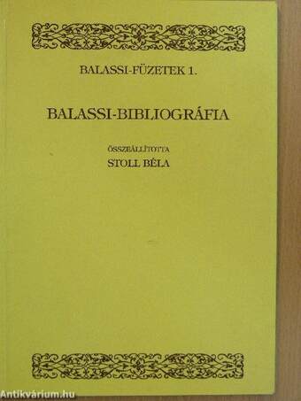 Balassi-bibliográfia