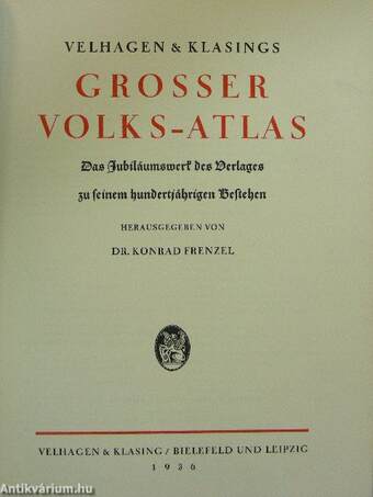 Velhagen & Klasings grosser volks-atlas