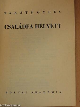 Családfa helyett