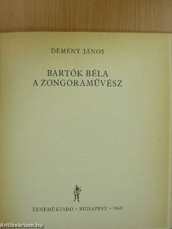 Bartók Béla a zongoraművész - 2 db lemezzel