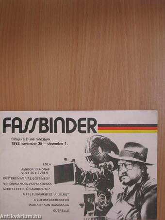 Fassbinder filmjei a Duna moziban