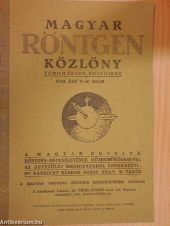 Magyar Röntgen Közlöny 1943. 7-8. szám