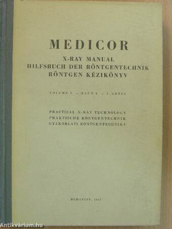 Medicor Röntgen Kézikönyv I.