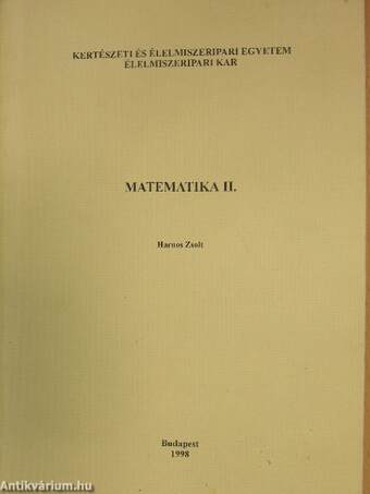 Matematika II.