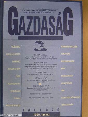 Gazdaság 1995. tavasz-ősz/1996. tavasz-ősz