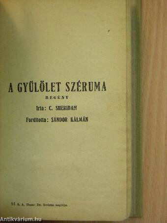 Dr. Smirno naplója/A gyűlölet széruma