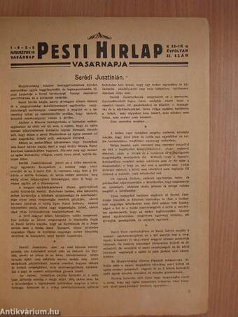 A Pesti Hirlap Vasárnapja 1930. augusztus 10.