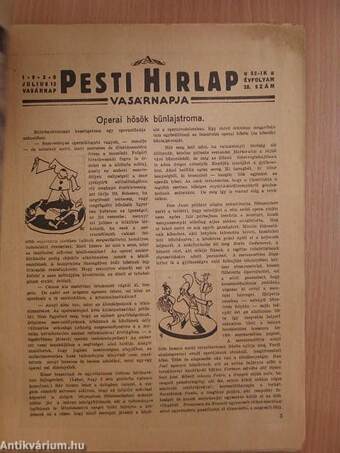 A Pesti Hirlap Vasárnapja 1930. julius 13.