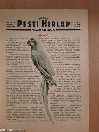 A Pesti Hirlap Vasárnapja 1930. február 16.