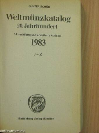 Weltmünzkatalog 1983. (töredék)