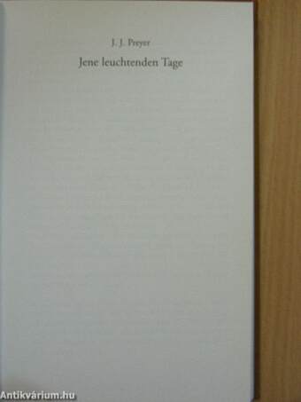 Jene leuchtenden Tage