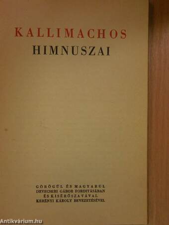 Kallimachos himnuszai