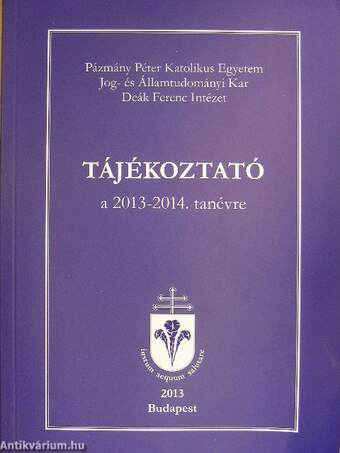 Tájékoztató a 2013/2014. tanévre