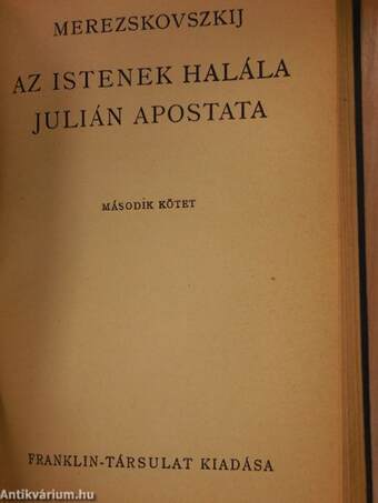 Az istenek halála/Julian Apostata I-II.