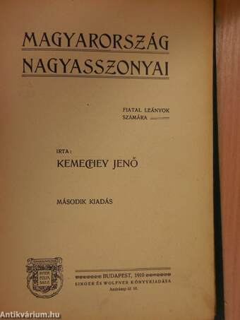 Magyarország nagyasszonyai