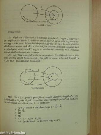 Matematika - Halmazok, valós számok, függvények