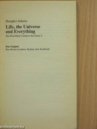 Life, the Universe and Everything