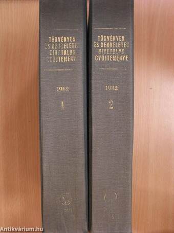 Törvények és rendeletek hivatalos gyűjteménye 1982. 1-2.