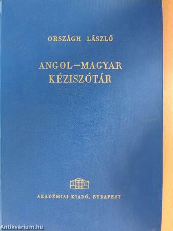 Angol-magyar kéziszótár