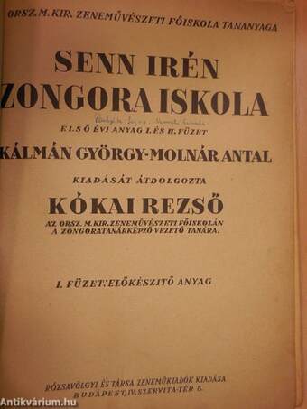 Zongoraiskola I.