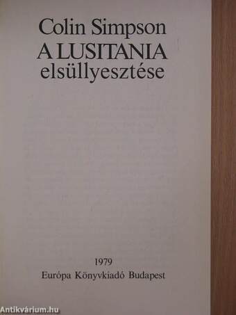 A Lusitania elsüllyesztése