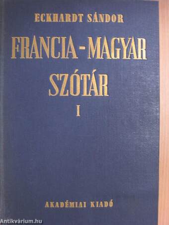 Francia-magyar szótár I-II. 