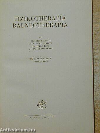 Fizikotherapia, balneotherapia