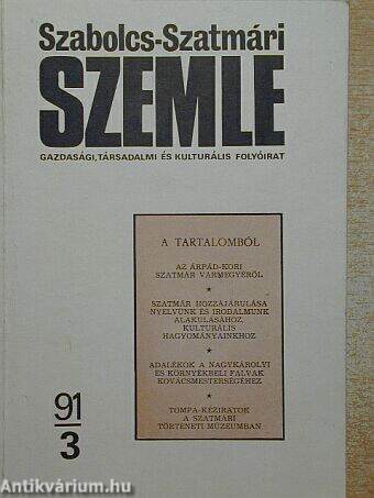 Szabolcs-Szatmári Szemle 1991. március