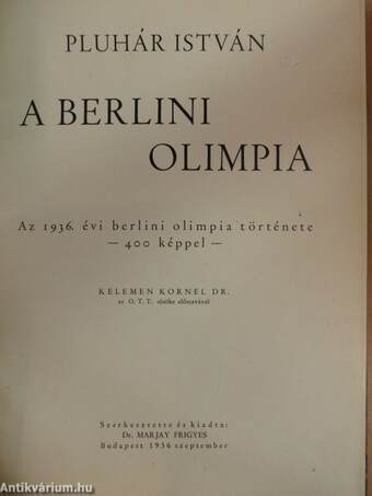 A berlini olimpia