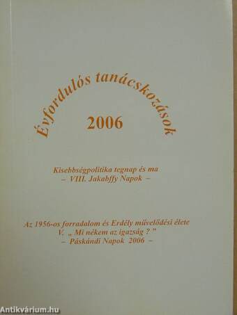 Évfordulós tanácskozások 2006