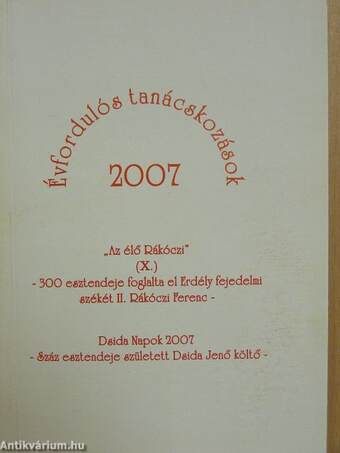Évfordulós tanácskozások 2007