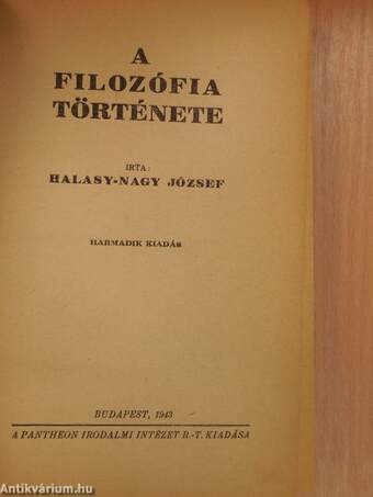 A filozófia története