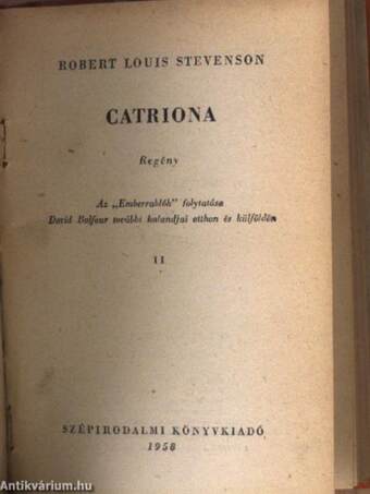 Emberrablók/Catriona I-II./Dr. Jekyll és Mr. Hyde különös esete