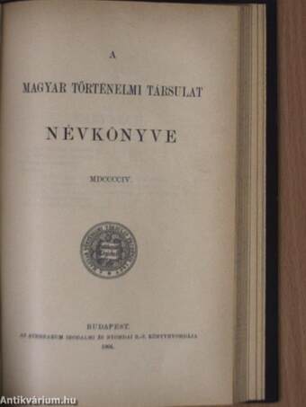 Századok 1904.