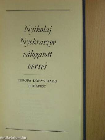 Nyikolaj Nyekraszov válogatott versei