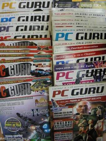 PC Guru 1999., 2003-2006. (vegyes számok) (22 db) - 45 CD-vel és 2 DVD-vel