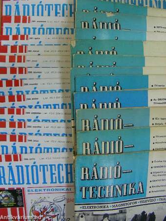 Rádiótechnika 1974., 1976-1978., 1987., 2000-2001. (vegyes számok) (26 db)
