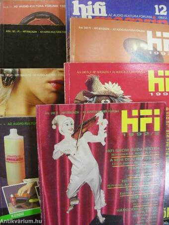 Hifi Magazin 1983., 1985., 1986., 1990., 1992 (vegyes számok) (8 db)